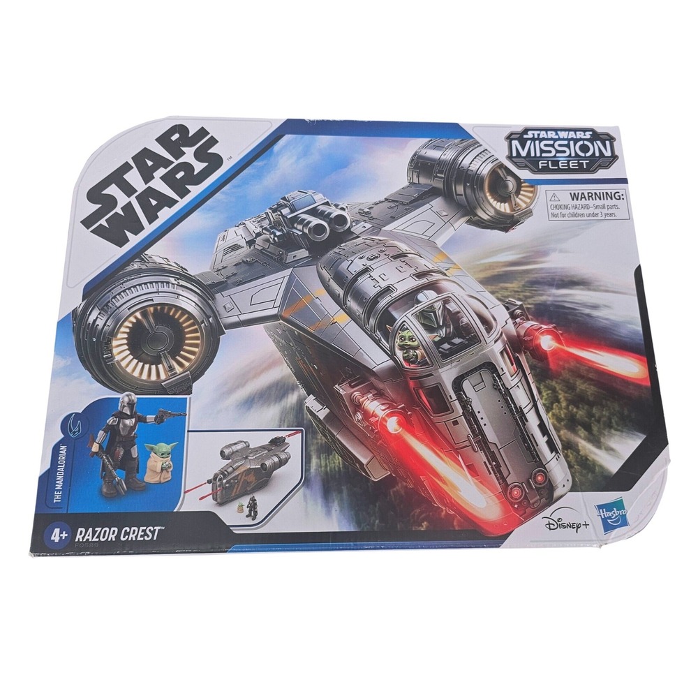 Star Wars Mission Fleet Razor Crest The Mandalorian Grogu Figure Set Hasbro NEW